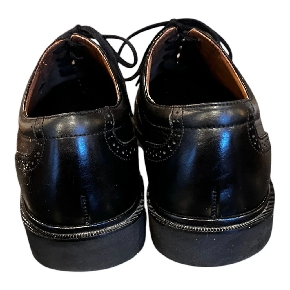 Rockport‎ DresSports Mens Shoes Size 9.5M Black Oxford Wingtip Lace up